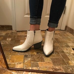 Circus by Sam Edelman White Cowboy Booties